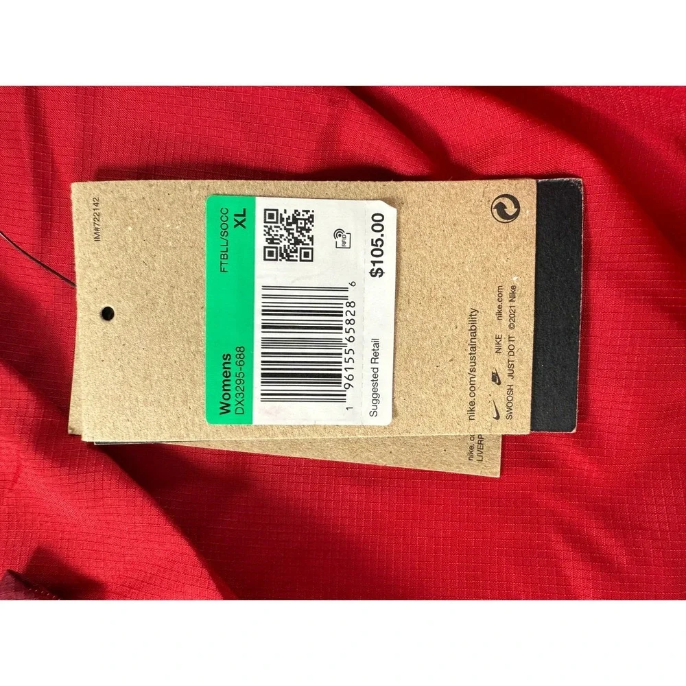 Nike Liverpool FC Womens Dri-FIT Soccer Jacket Red Maroon DX3295-688 XL NEW